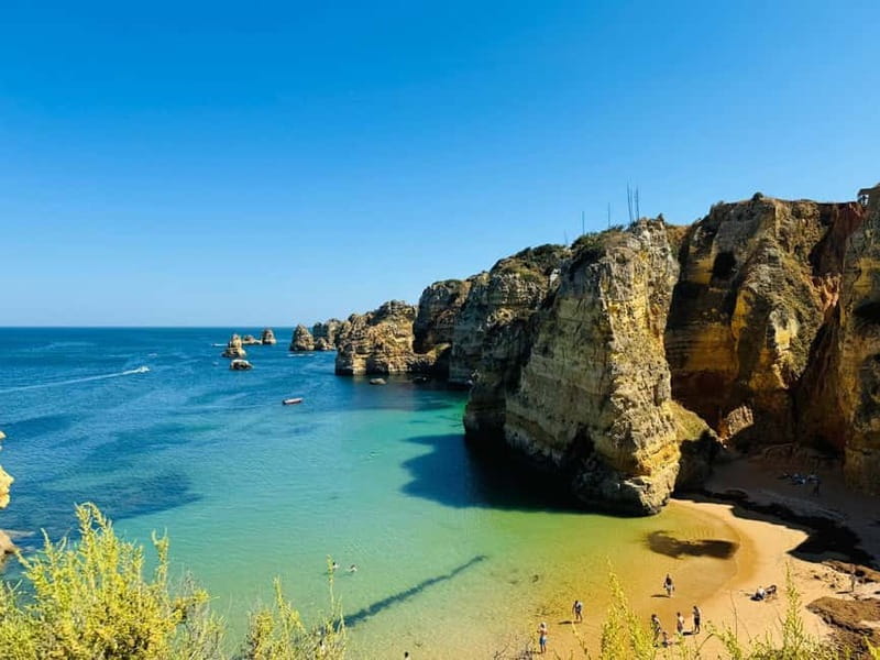 Algarve Adventures from Lisbon + Benagil Cave Boat Tour! - Praia Dona Ana and Praia do Camilo: beaches with real drama