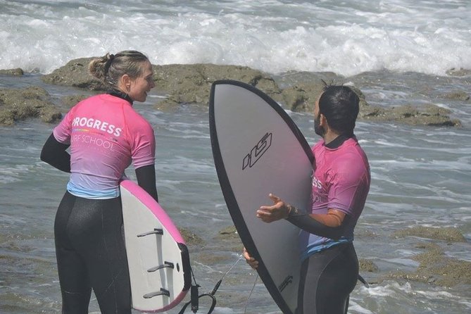 All Level SURF CLASSES in Ericeira (Beginner, Intermediate & Advanced) - Price and Value at About $72.01 for 2 Hours (Plus Everything Included)