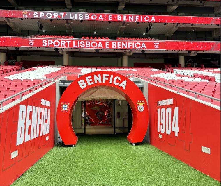 Benfica Stadium and Museum Tour - From Lisbon to Estádio da Luz in an air-conditioned minivan