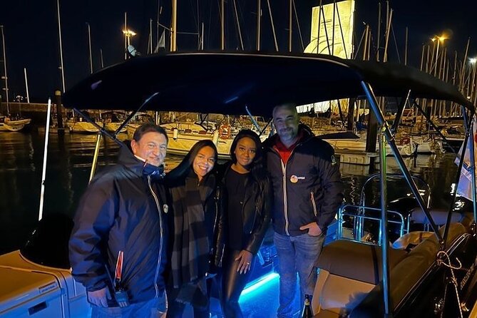 Boat Cruise with Champagne - Gliding Toward Almada: Ponte 25 de Abril and the Christ the King View