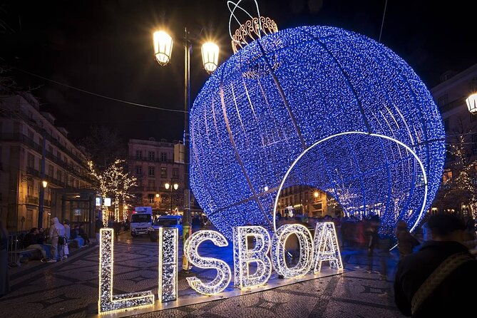 Christmas Lights Lisbon Tour with a Local in Private Eco Tuk Tuk - Bairro Alto after dark: cobblestones, nightlife, and late energy