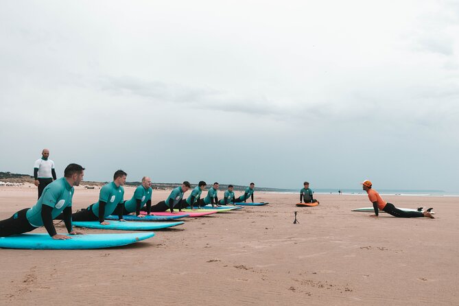 Dedicated Surf Experiences in Costa da Caparica, near Lisbon - Yoga warm-up plus a real safety briefing (not just rules on a poster)