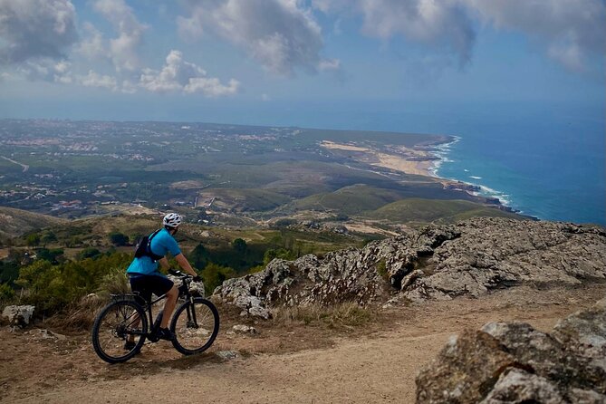E-bike from Sintra Mountains to Cascais Sea with pickup in Lisbon - Peninha Convent viewpoint: 360 degrees, worth the push