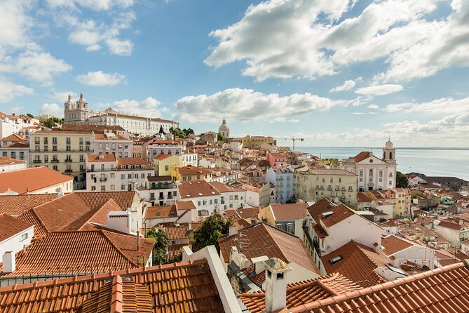 East to West Tour in a Tukxi - Miradouro de Santa Luzia: terracotta rooftops and the Tagus shimmer