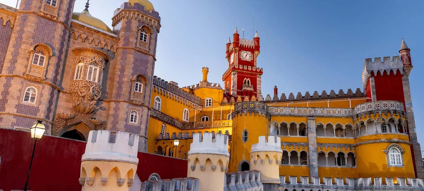 From Lisbon: Sintra, Cabo da Roca, & Cascais. Full-Day Trip - Pena Palace and Park: romantic 19th-century architecture on Monte da Pena