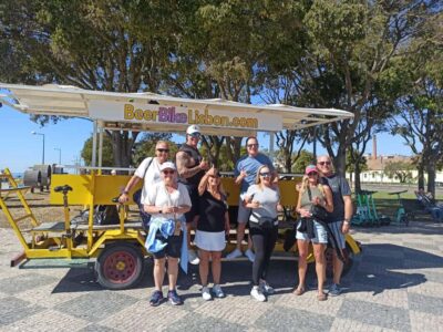 Lisbon: 1-Hour Beer or Sangria Bike Sightseeing Tour - Drinks-first: how the bar works while you’re riding