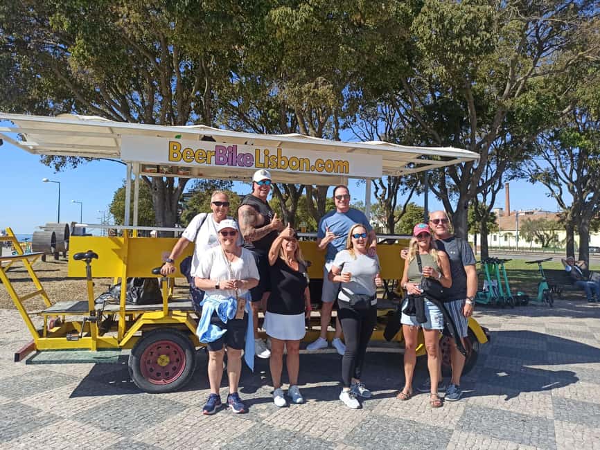 Lisbon: 1-Hour Beer or Sangria Bike Sightseeing Tour - Drinks-first: how the bar works while you’re riding