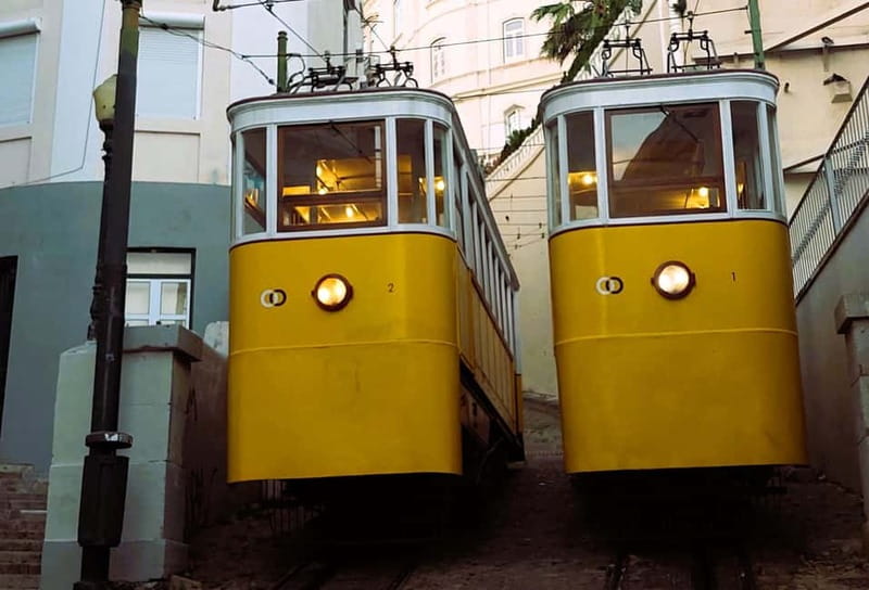 Lisbon: 3 Elevators in the Morning or at Sunset - Santa Catarina to Bica: Rua Rosada and the Pink Street color moment
