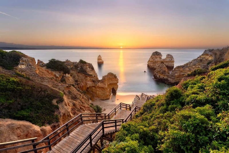 Lisbon: Algarve, Benagil Cave, Carvoeiro & Lagos Day Trip - Algar Seco First: Cliff Views, Boneca Cave, and That Edge-of-the-World Feeling