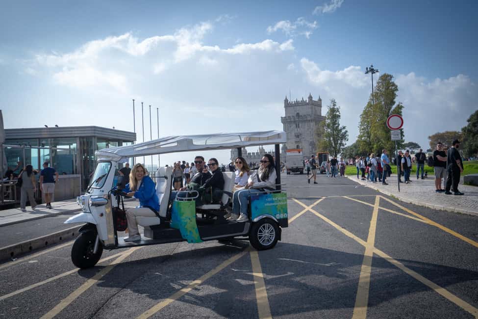 Lisbon: Belem Guided Sightseeing Tour by Tuk Tuk - Tuk Tuk Route: River Views to Christ the King and the 25 de Abril Bridge