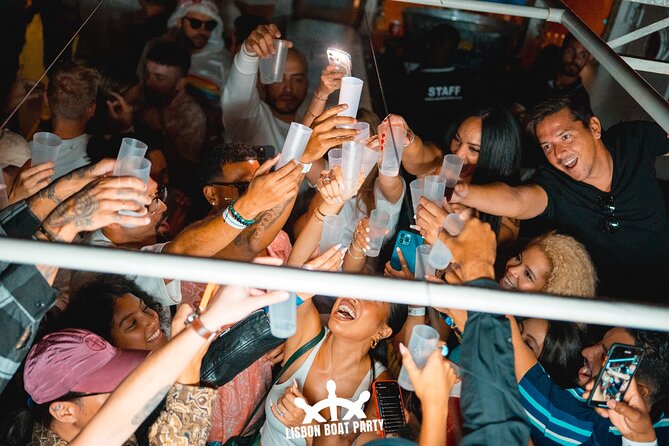 Lisbon Boat Party BIGGEST Sunset Cruise — with Music & Drinks - The 4-hour flow from Doca de Alcântara Norte