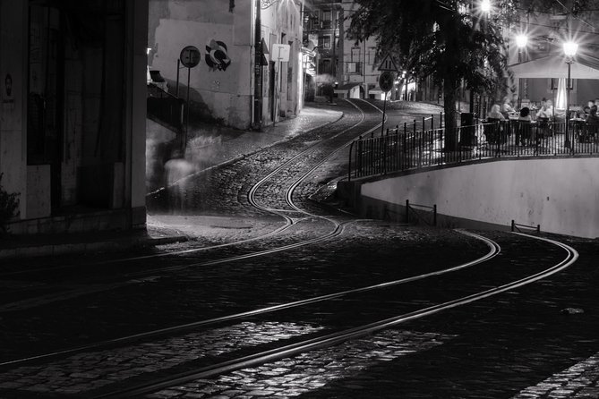 Lisbon by Night: Golden and Blue Hour Photography Walk - Santa Maria Madalena and Rua da Conceição: trams and light trails to finish