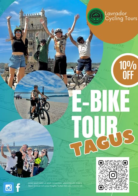 Lisbon E-Bike Tour TAGUS - Jardim Belém Picnic: Pastel de nata/Pastel de belém and Port Wine With No Queue Pressure