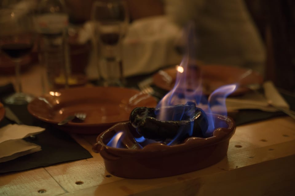 Lisbon: Fado Night with Dinner with Live Performance - Portuguese tapas spread: bean soup to chouriço assado