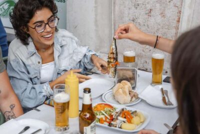 Lisbon Food Tour with Drinks and Food Included - Where you meet and how the route feels (Praça da Figueira to Rua Augusta)