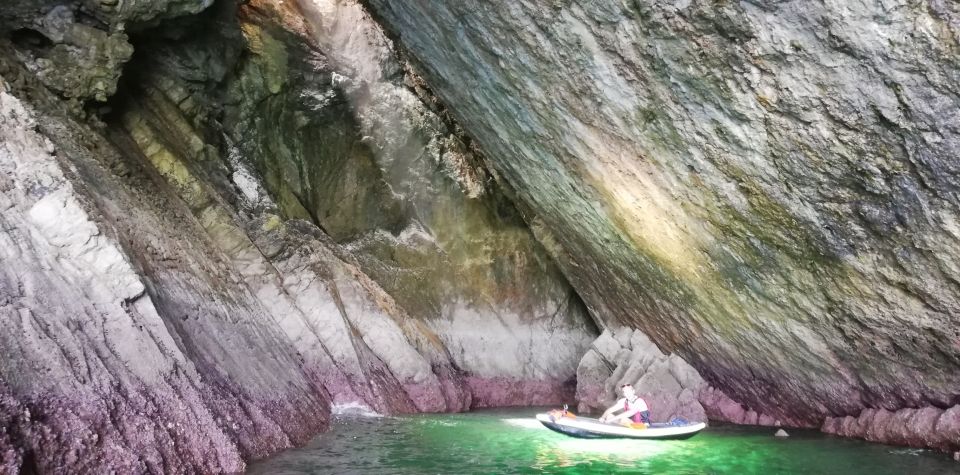 Lisbon: Full-Day Sesimbra Kayak Tour with Picnic - Boca de Tamboril Cave and Rocky Cliffs: Short Stops, Strong Views
