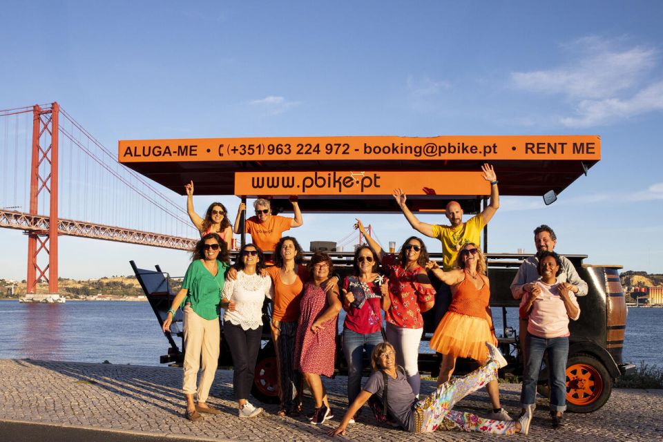 Lisbon: Fun Beer Bike by the Seafront - Unlimited drinks plus your own music: the secret sauce is how it’s managed