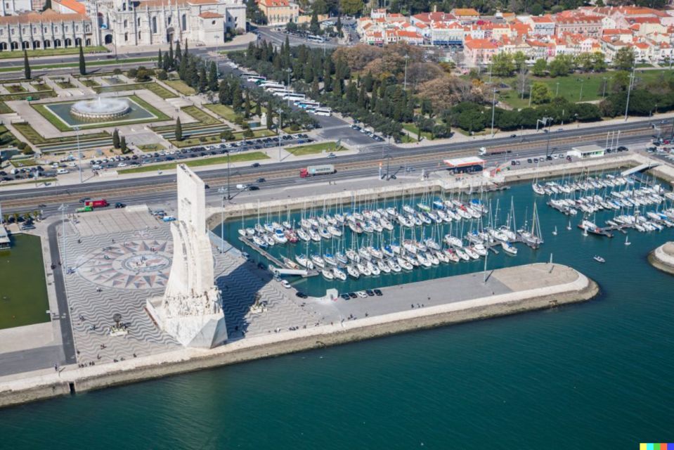 Lisbon: Helicopter Tour over Belem - The Belém aerial route: Tower, Jerónimos Monastery, and the Discoveries view