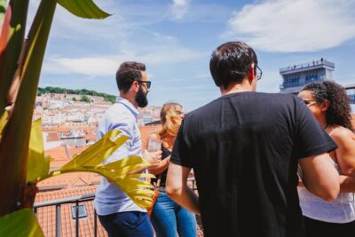 Lisbon Hidden Gems Walk: Traditions, Lunch and Ferry ride - Rossio Square and Chiado details: trains, tiles, and the city’s meeting points