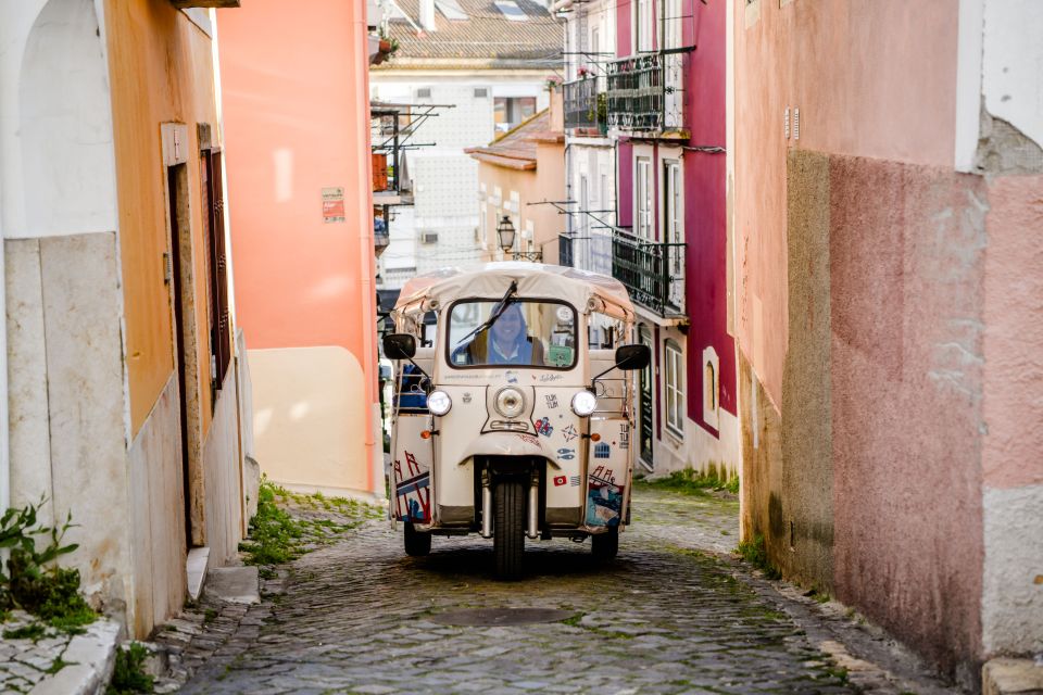 Lisbon: Private Food & Wine City Tour by Eco Tuk Tuk - National Pantheon of Santa Engrácia and Chafariz d’El-Rei: Small Stops, Big Landmarks