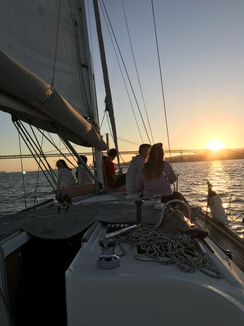 Lisbon Sunset Sailing – Small Group (max 10) Wine & History - 25 de Abril Bridge and Christ the King: first views, first wow