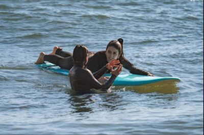 Lisbon Surf Guide - Surf class & Pick Up - The 2-hour beach block: wetsuit, safety, warm-up, then right into it