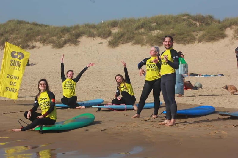 Lisbon: The Surf Instructor - surf lessons with transfer - The photographer in the water: great memories, extra cost