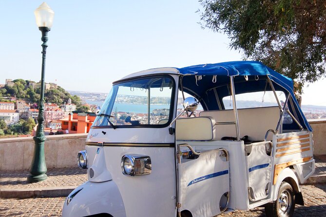 Lisbon Tuk Tuk Tour – 1-Hour Old Town Experience - Santa Luzia Viewpoint: gardens and Portuguese tile charm
