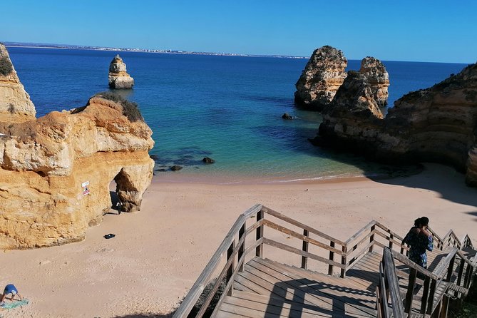 Private Algarve: Benagil Caves, Lagos Cliffs & Hidden Beaches - Praia do Camilo: The 200-Step Descent to a Small, Sheltered Cove