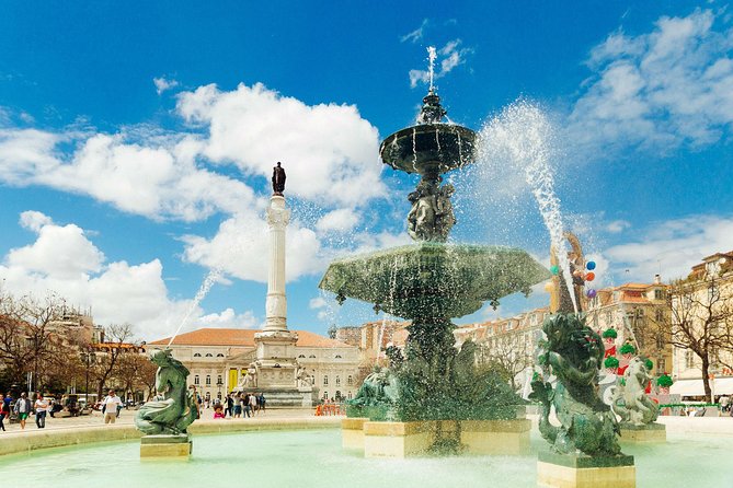 Private City Kickstart Tour: Lisbon - Rossio Square’s fountains: a pause that helps you breathe