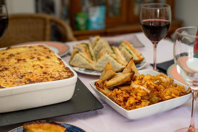 Private Lisbon Market Tour & Portuguese Cooking Class with Paula - The appetizers: pataniscas de bacalhau and Goan bojas