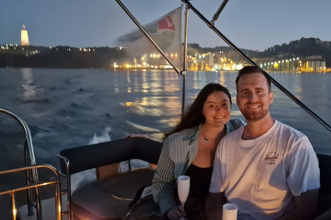 Sunset and Night Cruise with Champagne - The Almada sweep: bridges, cliffs, and riverfront “other Lisbon”