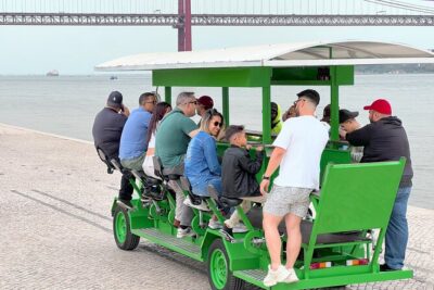 Tropical BeerBike in Tejo River Lisbon - The drinks and the guide rules: fun with guardrails