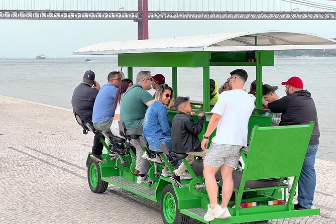Tropical BeerBike in Tejo River Lisbon - The drinks and the guide rules: fun with guardrails