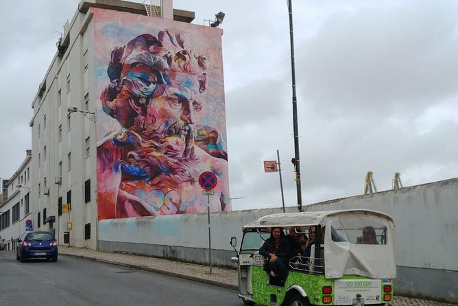 Tuk Tuk Lisbon: Exploring Urban Art - Travessa das Merceeiras: finding Vhils (Alexandre Farto) in Lisbon